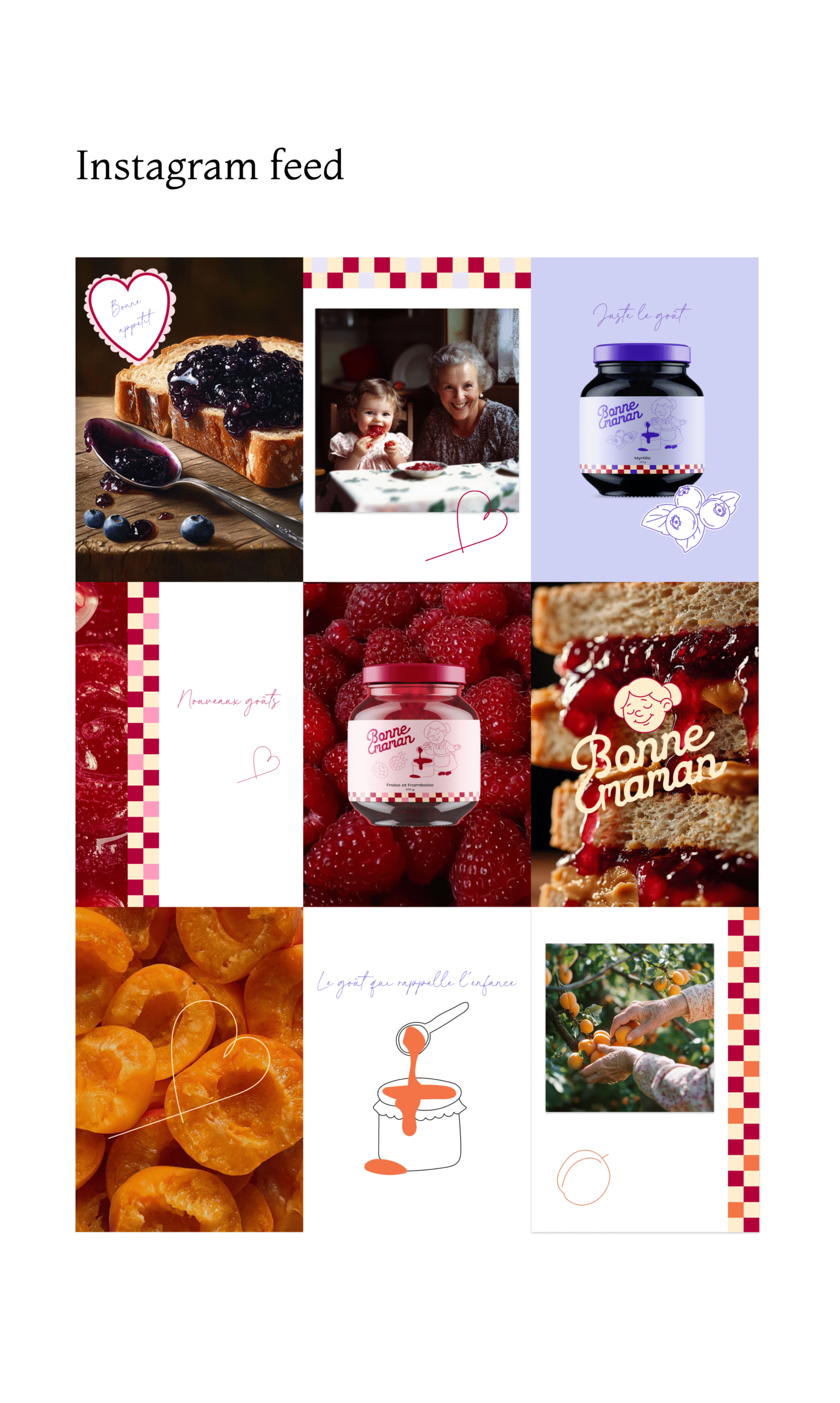 Logo design and brand identity for Bonne maman patisserie branding project