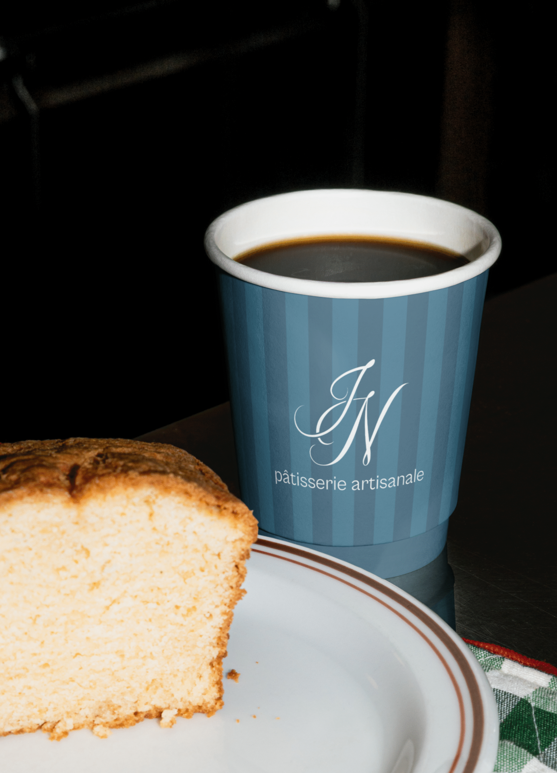 Logo and print material design for Chez Julie by Nataliya French patisserie