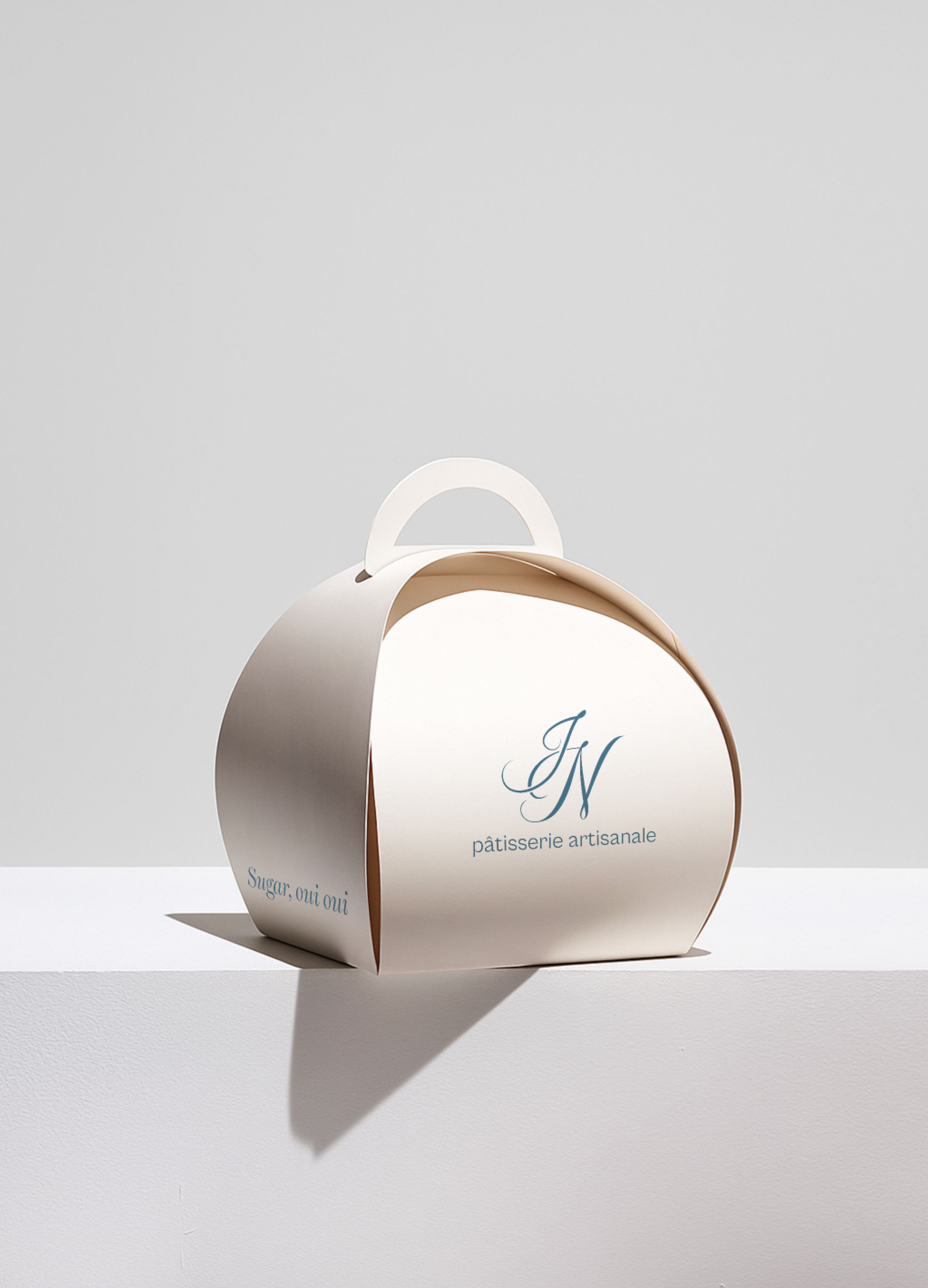 Brand identity print materials for Chez Julie by Nataliya French patisserie